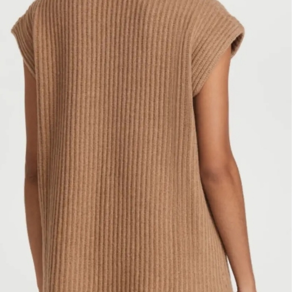 Ganni Tan Ribbed Turtleneck Sweater - Picture 4 of 11